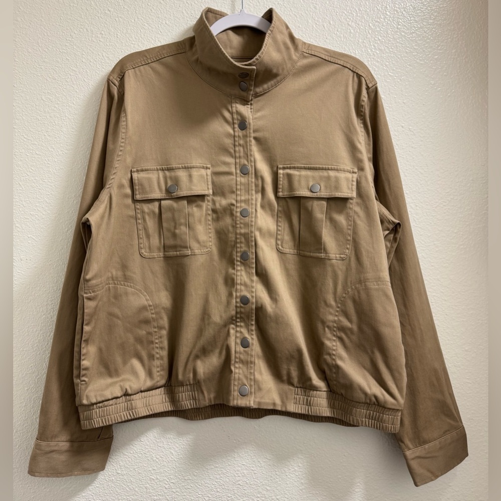 Pendleton Malin Jacket Mock Neck Button Front Poc… - image 1